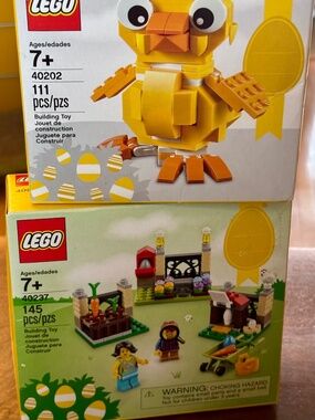 Bundle of TWO LEGO Easter sets: Easter Egg Hunt & Easter Chick BOTH UNOPENED